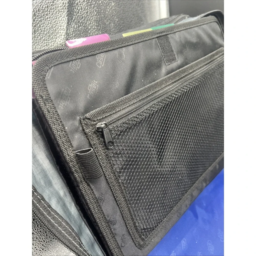 Case-It Blue Zipper Binder 3-Inch Capacity with 5-Tab Expanding File